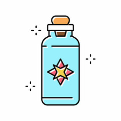 Wall Mural - potion boho color icon vector illustration