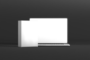 Product and device showing software mockup