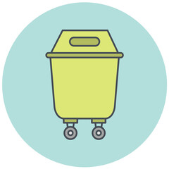 Canvas Print - Recycle Bin Icon Design