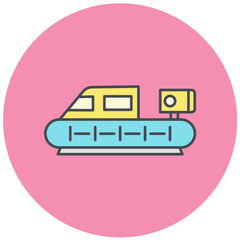 Canvas Print - Hover Craft Icon Design