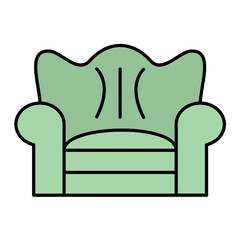 Canvas Print - Sofa Icon Design