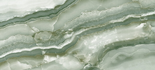 Wall Mural - green onyx marble texture, mineral stone background