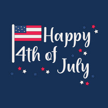 Happy 4th Of July Card, USA Patriotic Day