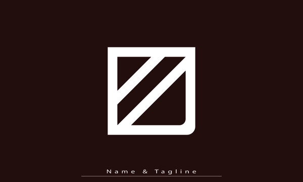 Alphabet letters Initials Monogram logo AD , DA