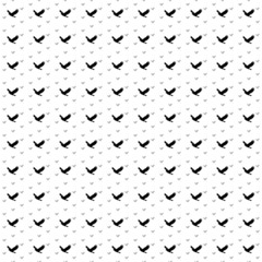 Poster - Square seamless background pattern from geometric shapes are different sizes and opacity. The pattern is evenly filled with big black eagle symbols. Vector illustration on white background