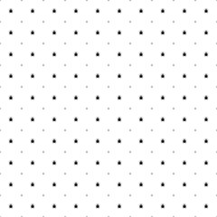 Poster - Square seamless background pattern from geometric shapes are different sizes and opacity. The pattern is evenly filled with small black bug symbols. Vector illustration on white background