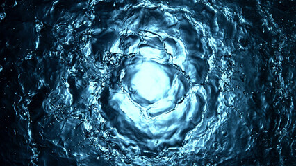 Poster - Detail of water whirl.