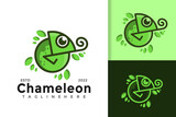 Fototapeta Dinusie - Chameleon Creative Logo Design Vector Template