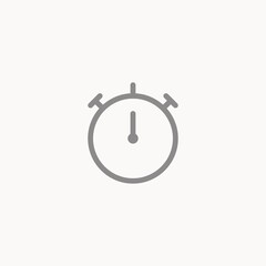 Wall Mural - Stopwatch vector icon sign symbol