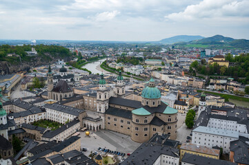 Wall Mural - View of the city of Salzburg