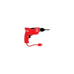 Poster - Drill tool icon vector illustration,construction icon