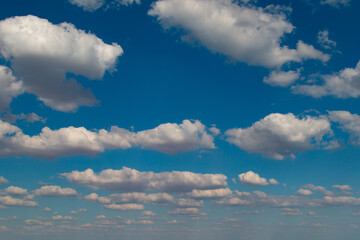 Wall Mural - white clouds in the blue sky