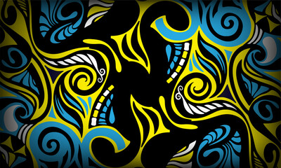 Wall Mural - Elegant abstract wave design background.