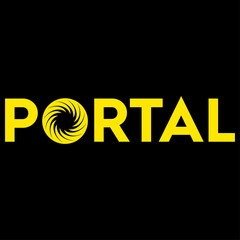 Wall Mural - Vector illustrastion of a graphical concept of the word PORTAL