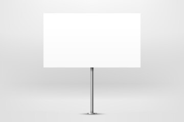 Aufkleber - Blank city advertising banner vector mockup