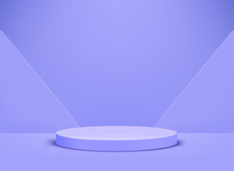 Aufkleber - Very pery interior with podium. Vector 3d illustration