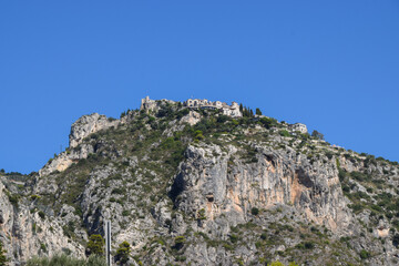 Wall Mural - Eze Village view from Eze-Sur-Mer, South of France