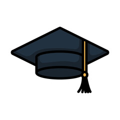 Canvas Print - Graduation Cap Icon