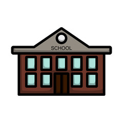 Sticker - School Building Icon