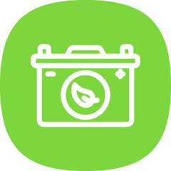 Canvas Print - Eco Battery Icon