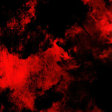 Red And Black Scratched Smoke Texture. Dark And Ominous Design.