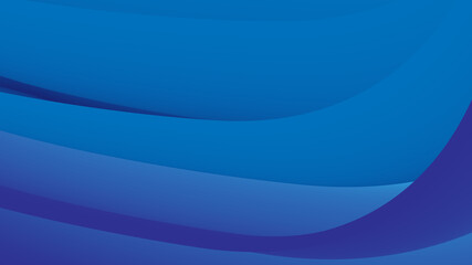 Aufkleber - Abstract gradient background curves in blue tones. Blue gradient shape vector illustration.
