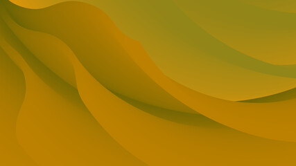 Poster - Abstract gradient background curves in yellow tones. Yellow gradient shape vector illustration.