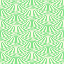 Optical Illusion Effect Scallops Pattern