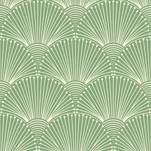 Art Deco Scallops Grid Pattern