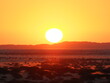 Sunset over Namibian landscape