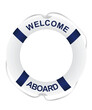 Welcome aboard ring. vector illustration