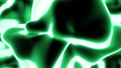 Poster - Rotating 3d liquid. Design. Abstract neon liquid rotates and changes. Liquid moves and changes in air. Live 3d texture