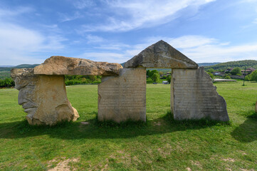 Rayuvtsi, Bulgaria. Bulgarian Stonehenge. Modern stone cromlech in village of Rayuvtsi