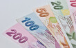 2022. izmir, turkey. photos of turkish lira. photo for news purposes.