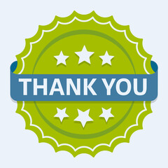 Leinwandbilder - Thank you sign icon. Customer service symbol