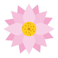 Sticker - pink flower decoration