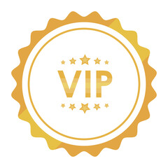 Sticker - vip frame golden lace