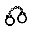 handcuff icon design template vector illustration