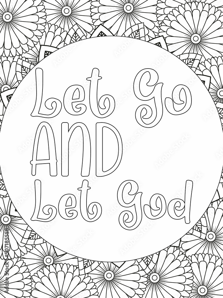 Vector de Stock Bible Verse Coloring Pages, Christian Lettering ...