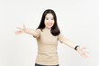 © Sino Images Studio - Offering Hug Of Beautiful Asian Woman Isolated On White Background