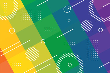 Poster - Abstract colorful mosaic squares background. Illustration Template for Flat Design Interface or Infographic. Cubes composition Grid backdrop, Creative Design Templates. 