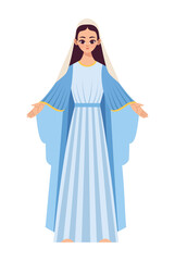 Wall Mural - blue mary virgin