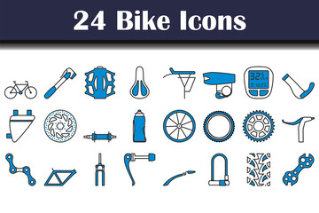 Poster - Bike Icon Set