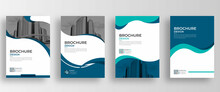 Brochure Template Flyer Design Vector .Corporate Business Presentation  Brochure Template, A4 Brochure Design Template 4 Color Green And  Blue Design 