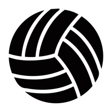 Volleyball Ball Glyph Icon