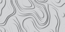 Abstract White Papercut Background With Waves. Abstract Papercut And Multi Layer Cutout Geometric Pattern On Vector, Abstract Soft White Background With Waves, Textured Papercut.