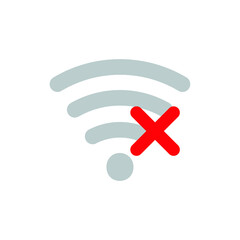 Sticker - Wifi network problem icon design. vector illustration