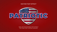 Editable USA Patriotic Text Effect