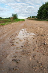 Poster - Road in the countryside.