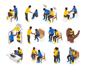 Sticker - Empathy Characters Isometric Set